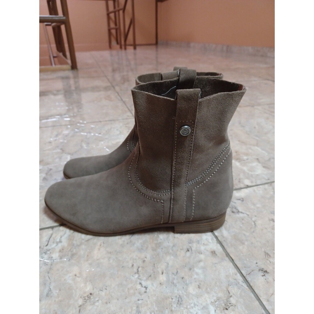 FRYE  Womens Size 9.5 M Brown Suede Ankle & Co Fashion Boots Bootie Sarah